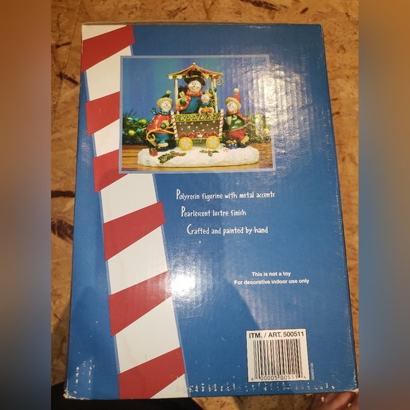 BNIOB Snowman Family In Cart Christmas Decor - Picture 3 of 4